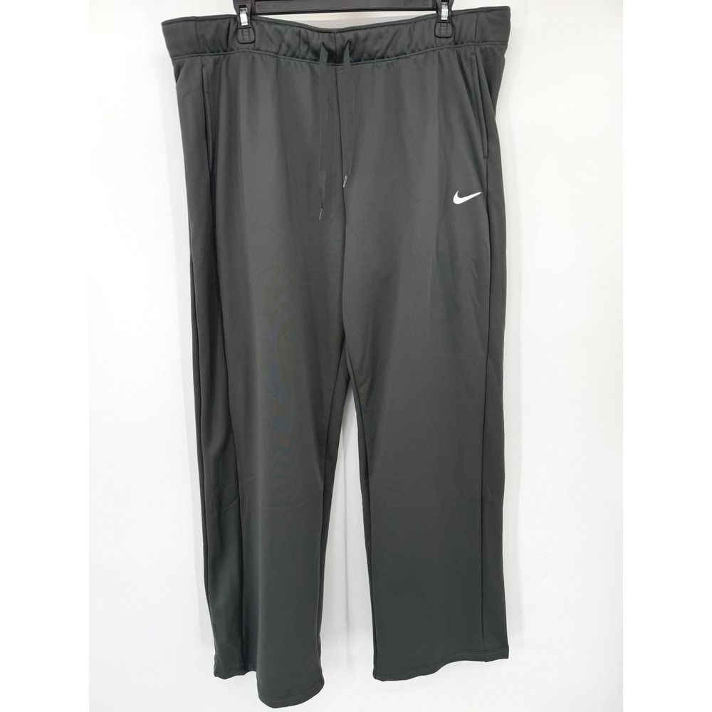 Nike Training Pants Women XXL Dark Grey Therma Fleece CN9394-060 Athletic Sweat
